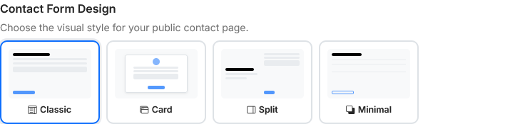 Contact form designs